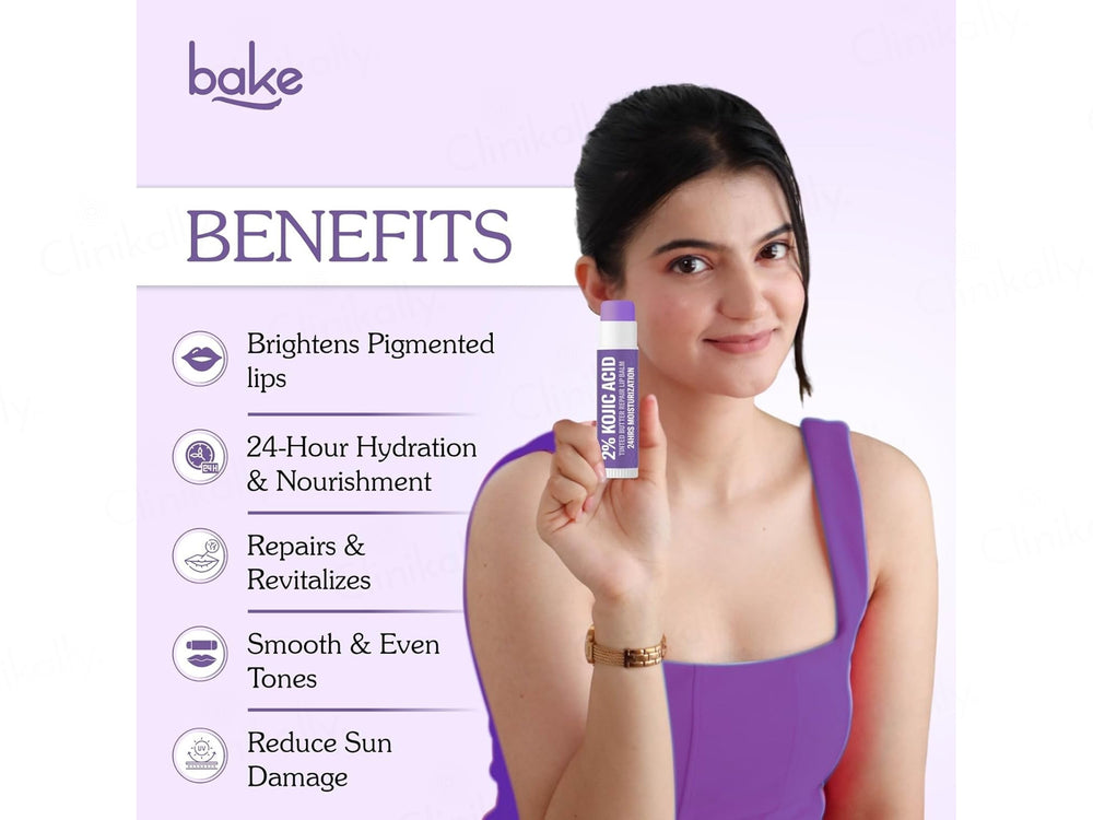 BAKE 2% Kojic Acid Tinted Butter Brightening Lip Balm