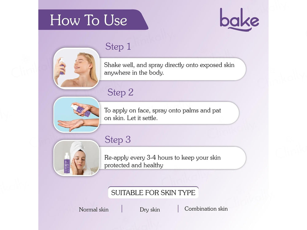 BAKE De-Tan Sunscreen Spray SPF 70 PA+++