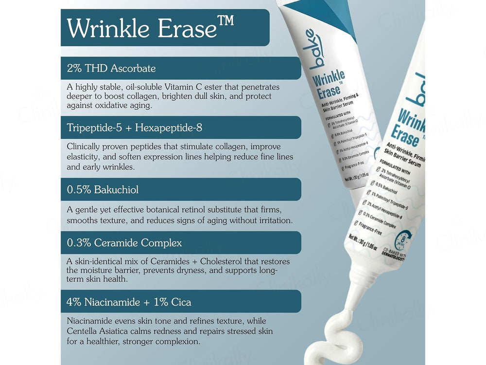 BAKE Wrinkle Erase Anti-Wrinkle, Firming & Skin Barrier Serum