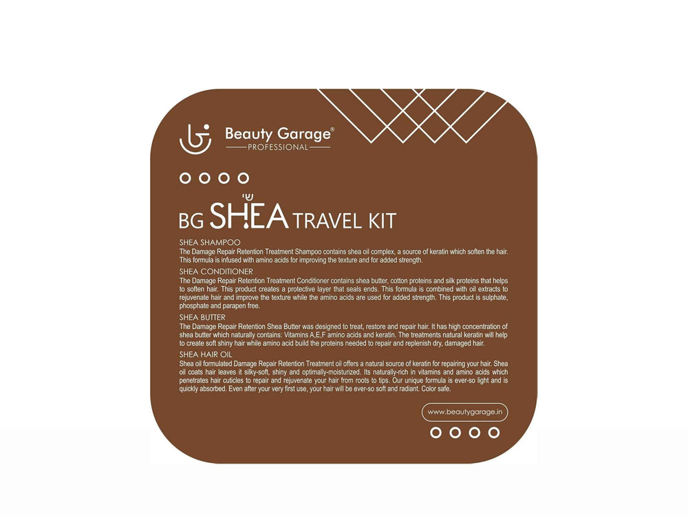 Beauty Garage Pure African Shea Butter Retention Treatment Travel Kit