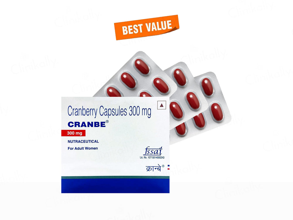 Cranbe 300 mg Nutraceutical Capsule for Adult Women