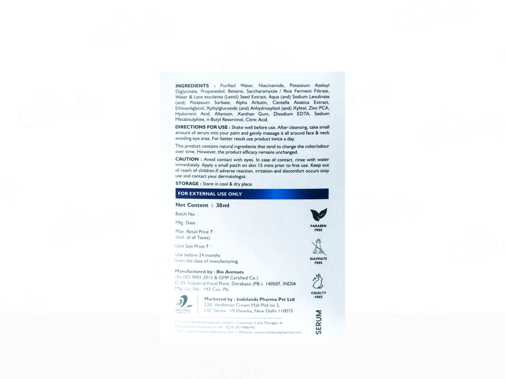 Cutiedge 10% Niacinamide Face Serum