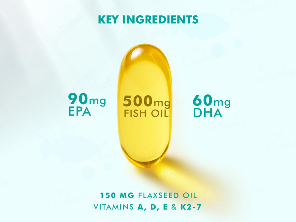 Dr. Morepen Omega-3 Deep Sea Fish Oil 500mg Soft Gelatin Capsule