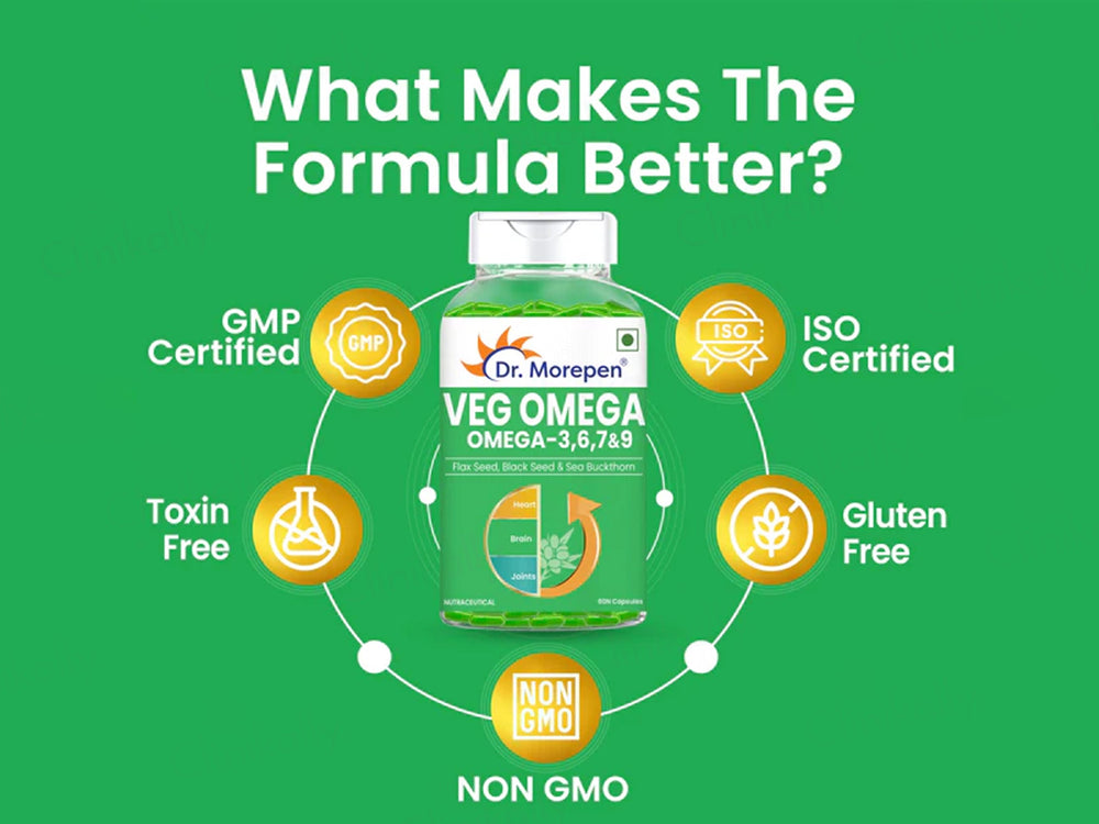 Dr. Morepen Veg Omega-3, 6, 7 & 9 Capsule
