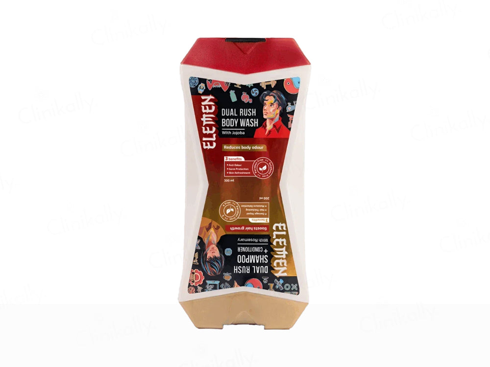 Elemen Dual Rush Body Wash (300 ml) & Shampoo + Conditioner (200 ml)