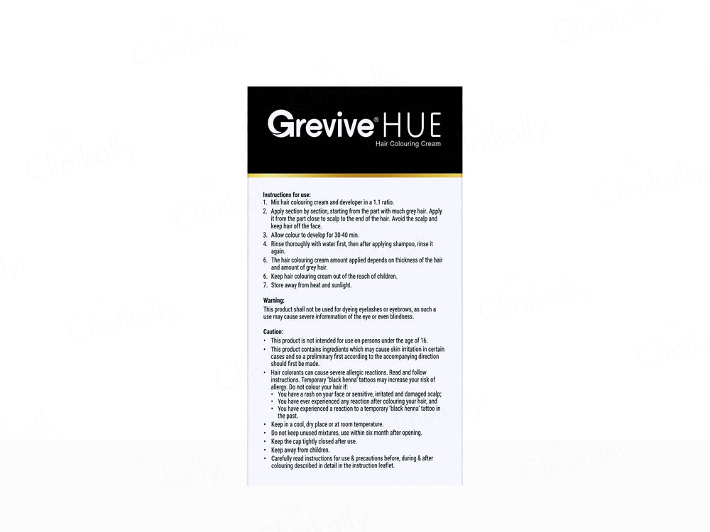 Grevive Hue Hair Colouring Cream (Dark Brown)