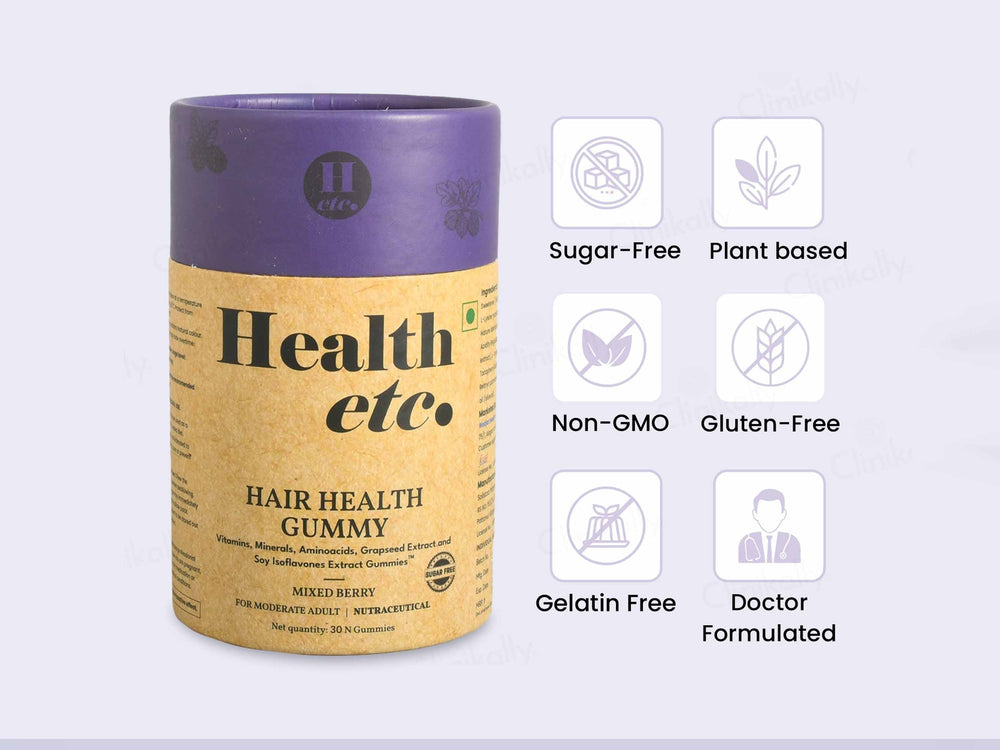 Health Etc Hair Health Gummy - Mixed Berry Flavour