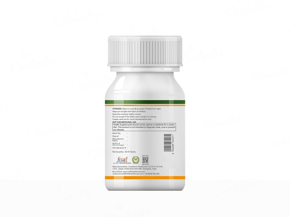 Inlife Bonelife Plus Calcium, Zinc, Magnesium, Vitamin D2 + K2 Tablet