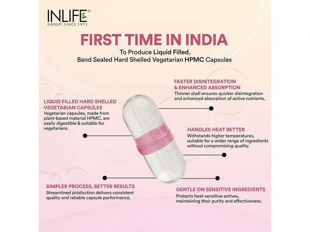 Inlife Natural Frankincense Oil 150mg Liquid Filled Veg Capsule