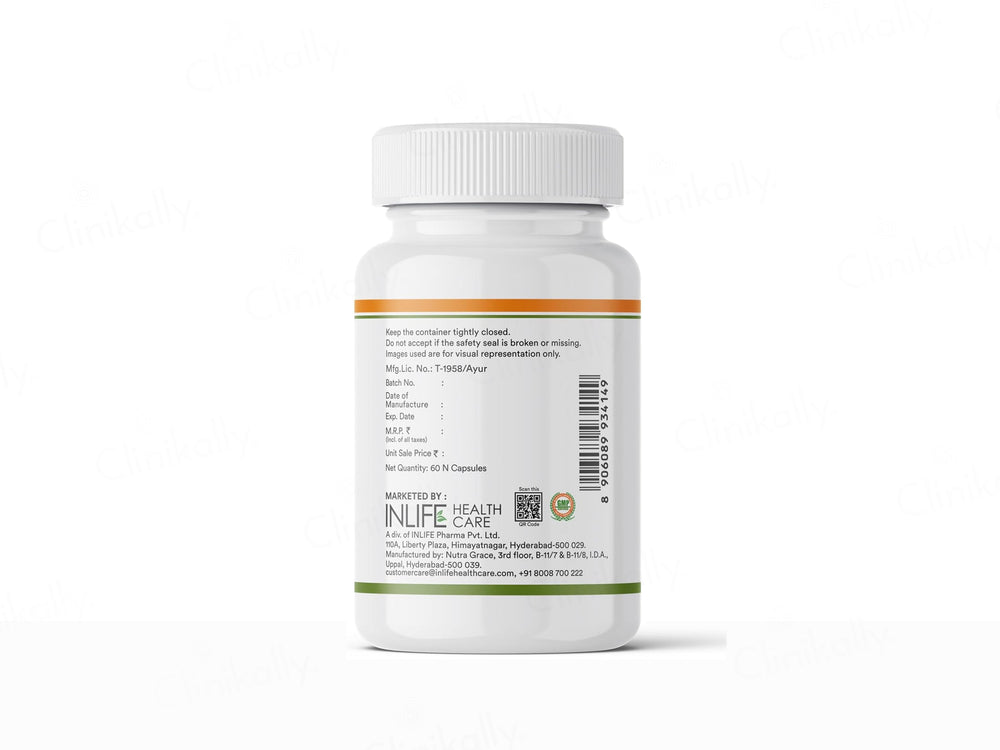 Inlife Natural Frankincense Oil 150mg Liquid Filled Veg Capsule