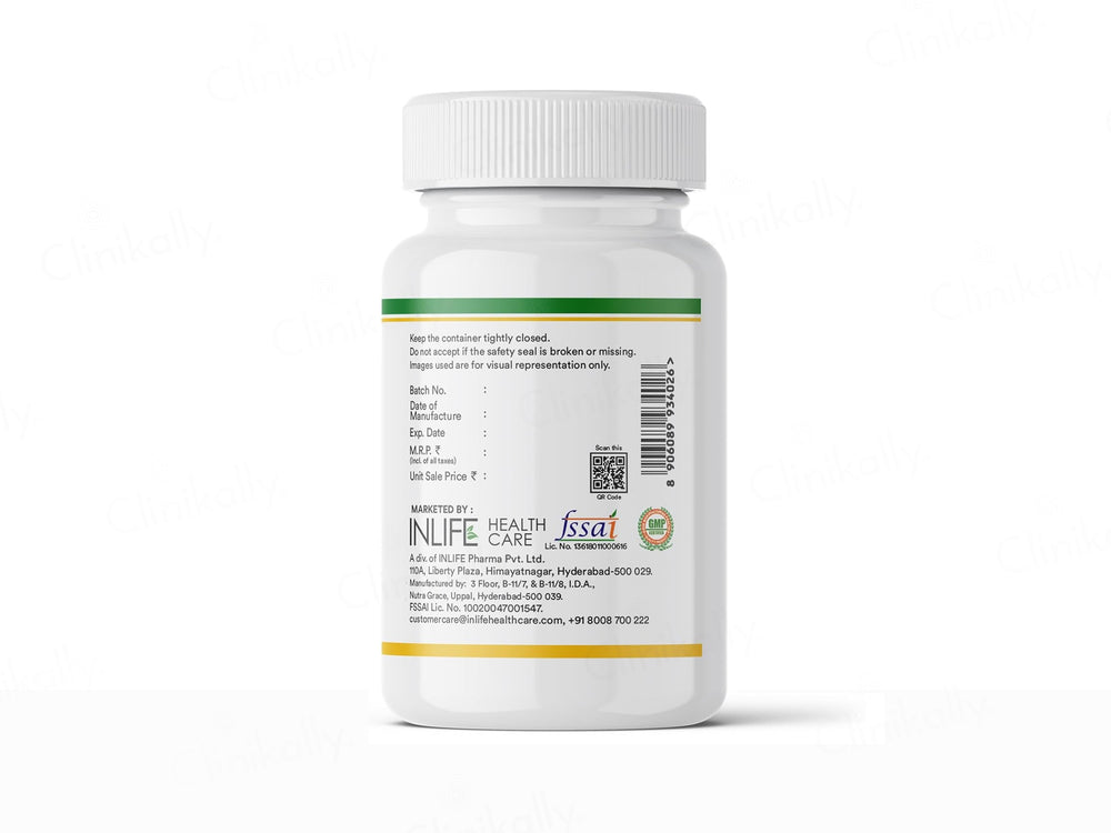Inlife Silymarin + Turmeric + Piperine Oil Livostamin Liquid Filled Veg Capsule