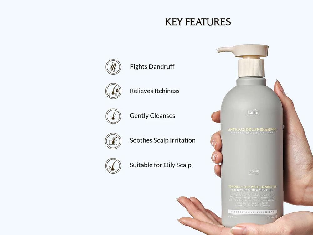 Lador Salicylic Acid + Menthol Anti-Dandruff Shampoo For Oily Scalp
