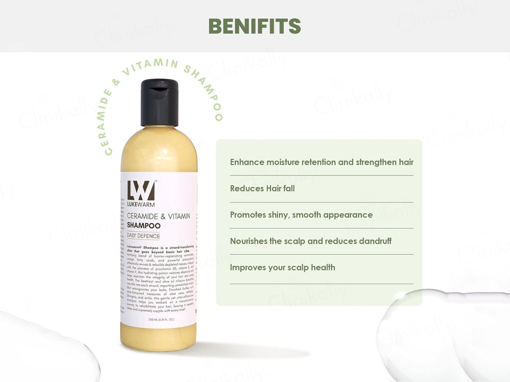 Lukewarm Ceramide & Vitamin Daily Defence Shampoo