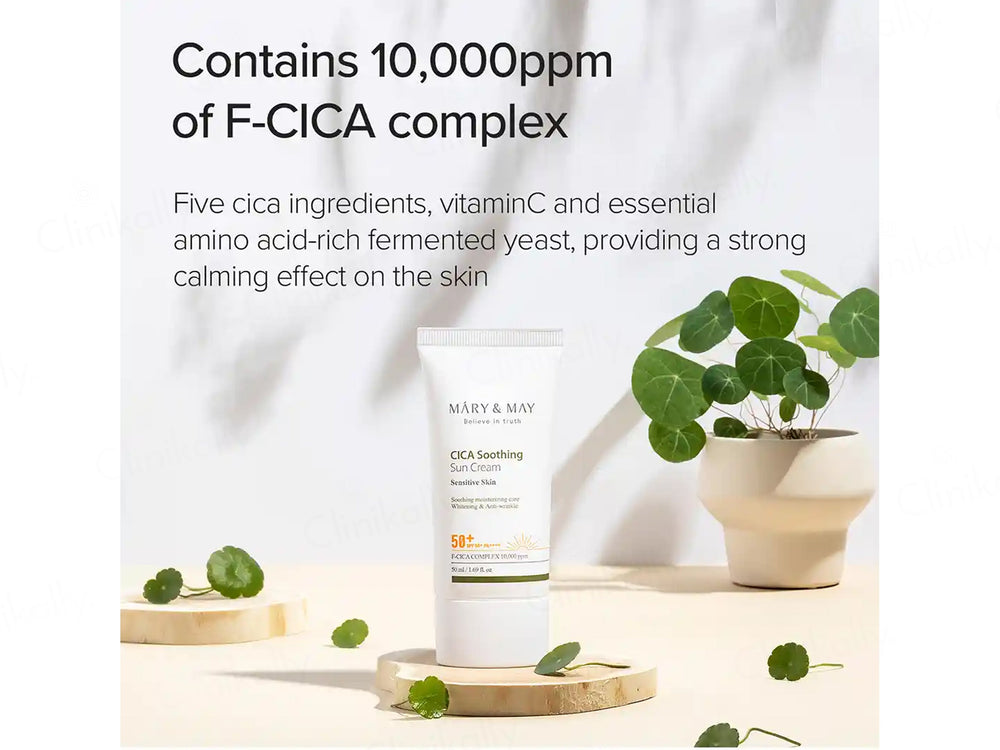 Mary&May Vegan Cica Soothing Sun Cream SPF 50+ PA++++