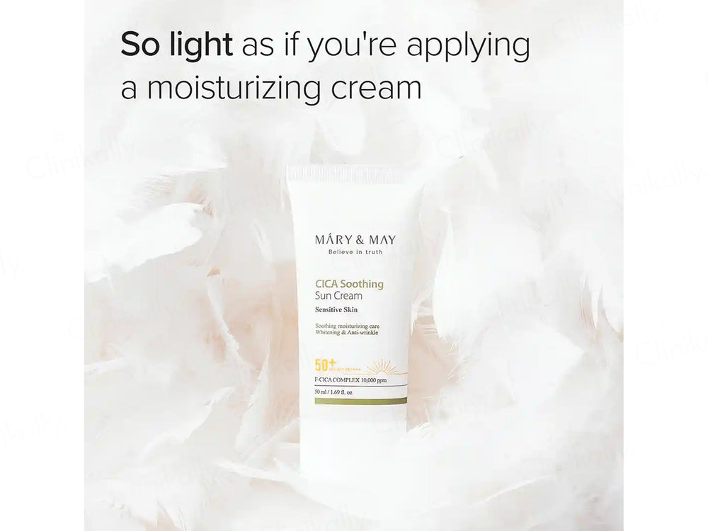 Mary&May Vegan Cica Soothing Sun Cream SPF 50+ PA++++
