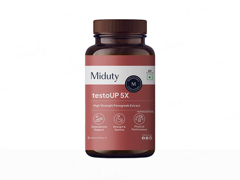 Miduty TestoUP 5X Nutraceutical Veg Capsule