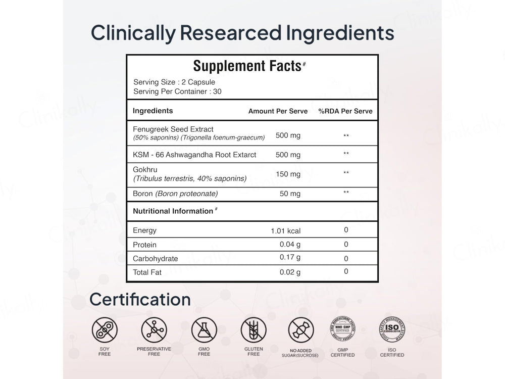 Miduty TestoUP 5X Nutraceutical Veg Capsule