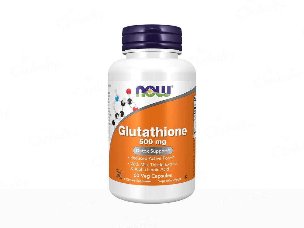 Now Foods Glutathione 500mg Dietary Supplement Veg Capsule
