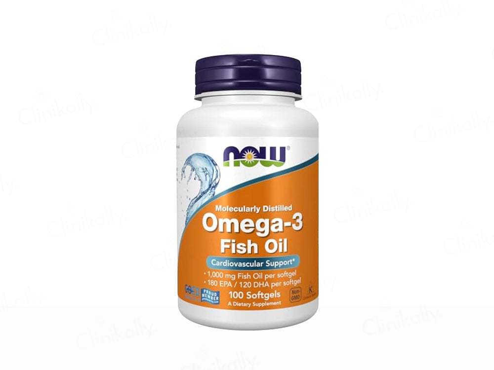 Now Foods Omega-3 Fish Oil Dietary Supplement Softgel