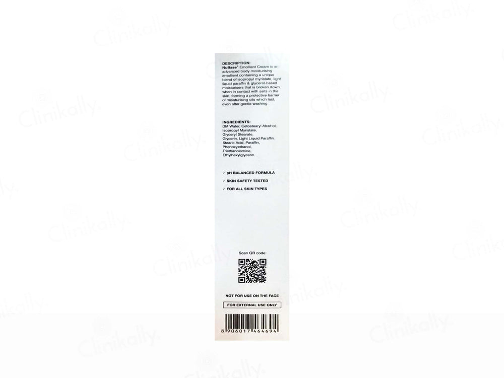 NuBase Moisturising Emollient Cream For Dry Skin