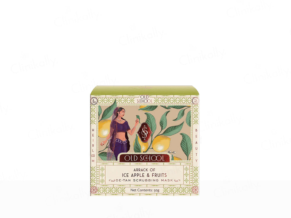 Old School Arrack Of Ice Apple & Fruits De-Tan Scrubbing Mask