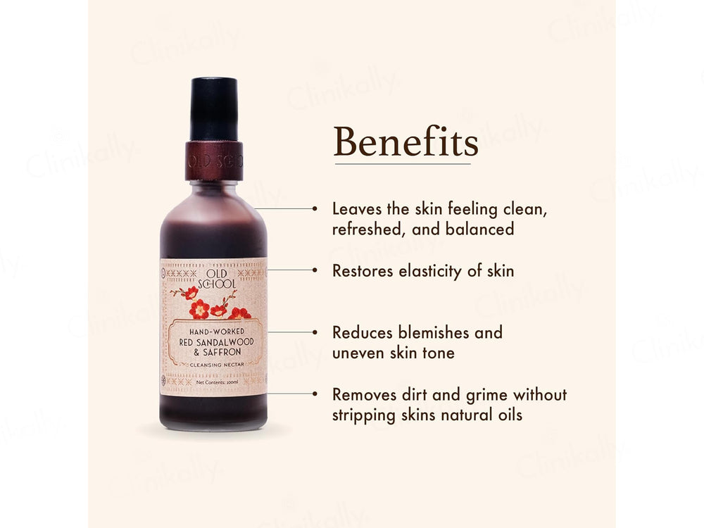 Old School Hand-Worked Red Sandalwood & Saffron Cleansing Nectar