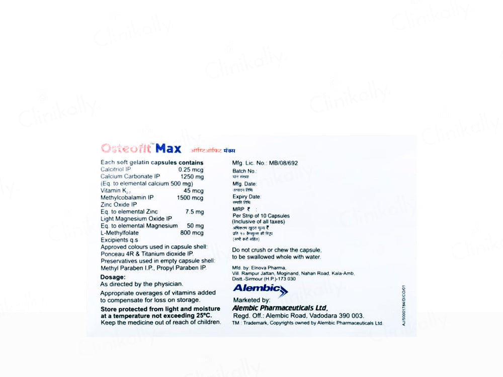Osteofit-Max Soft Gelatin Capsule