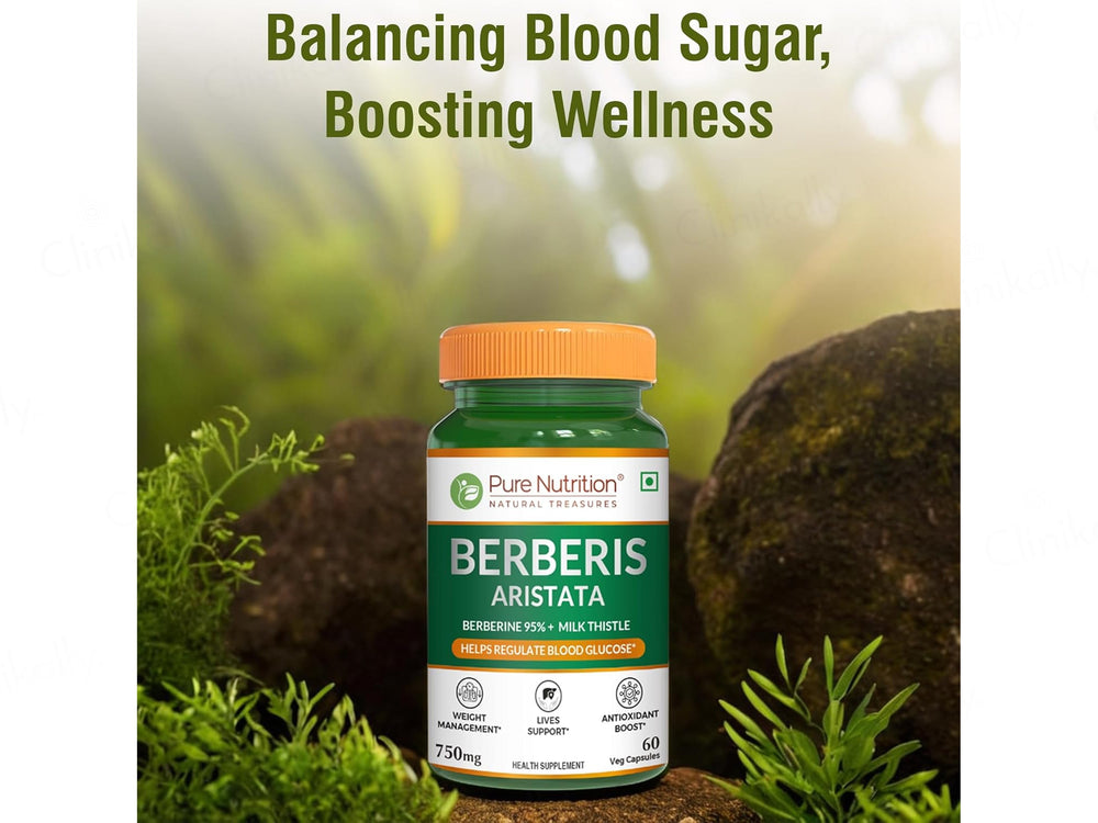 Pure Nutrition Berberis Aristata 750mg Veg Capsule