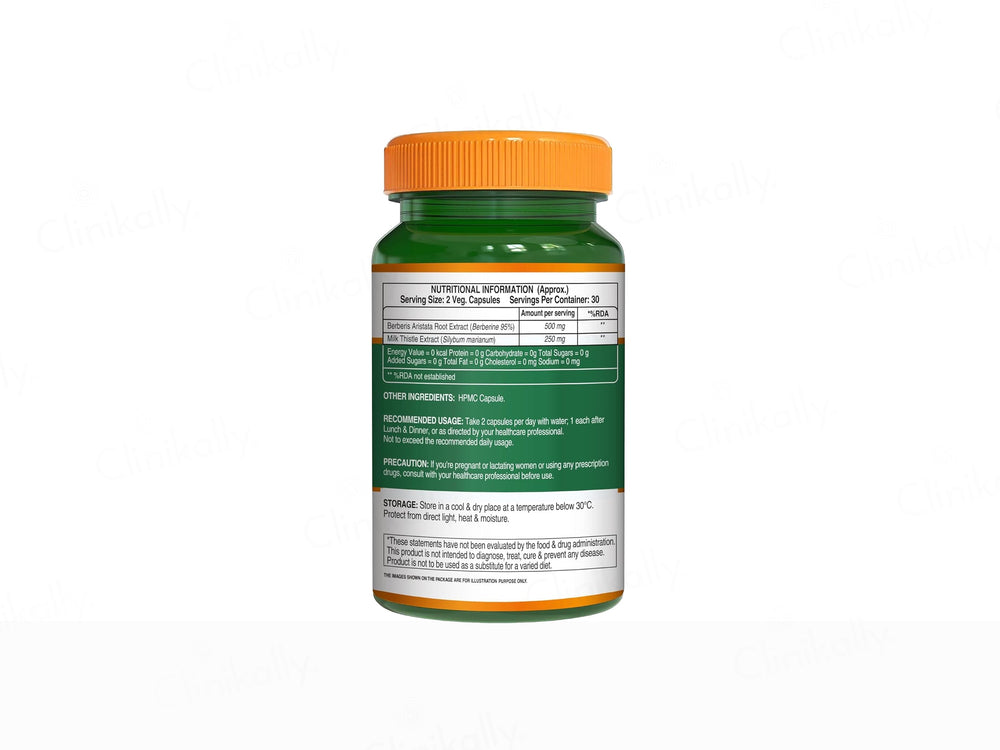 Pure Nutrition Berberis Aristata 750mg Veg Capsule