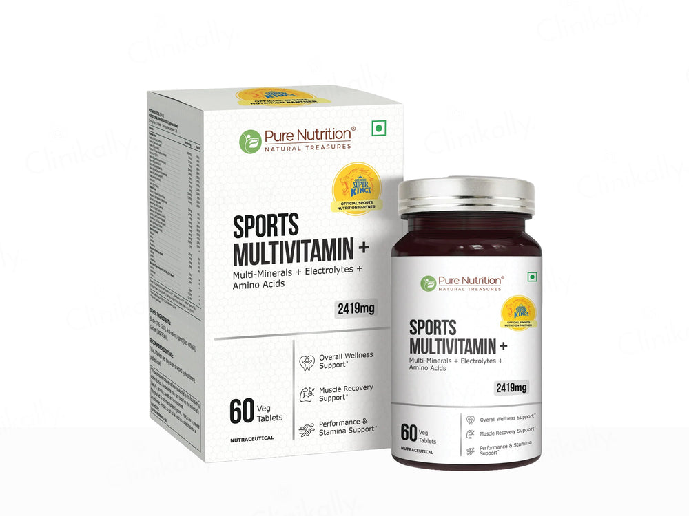 Pure Nutrition Sports Multivitamin+ 2419mg Nutraceutical Veg Tablet