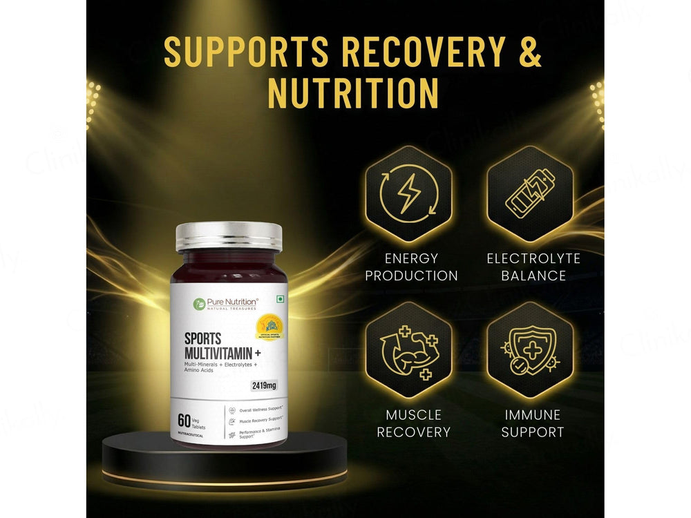 Pure Nutrition Sports Multivitamin+ 2419mg Nutraceutical Veg Tablet