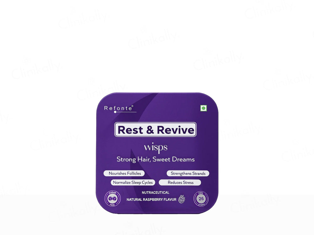 Refonte Rest & Revive Wisps Nutraceutical Oral Strips - Natural Raspberry Flavour