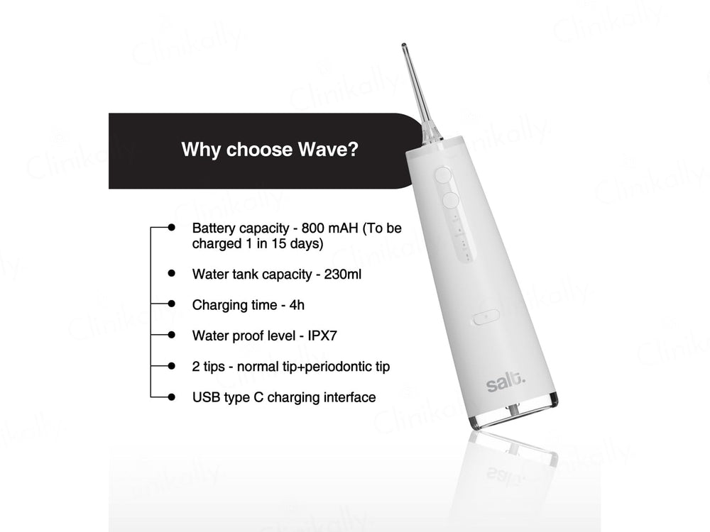 Salt. Wave Water Flosser - White