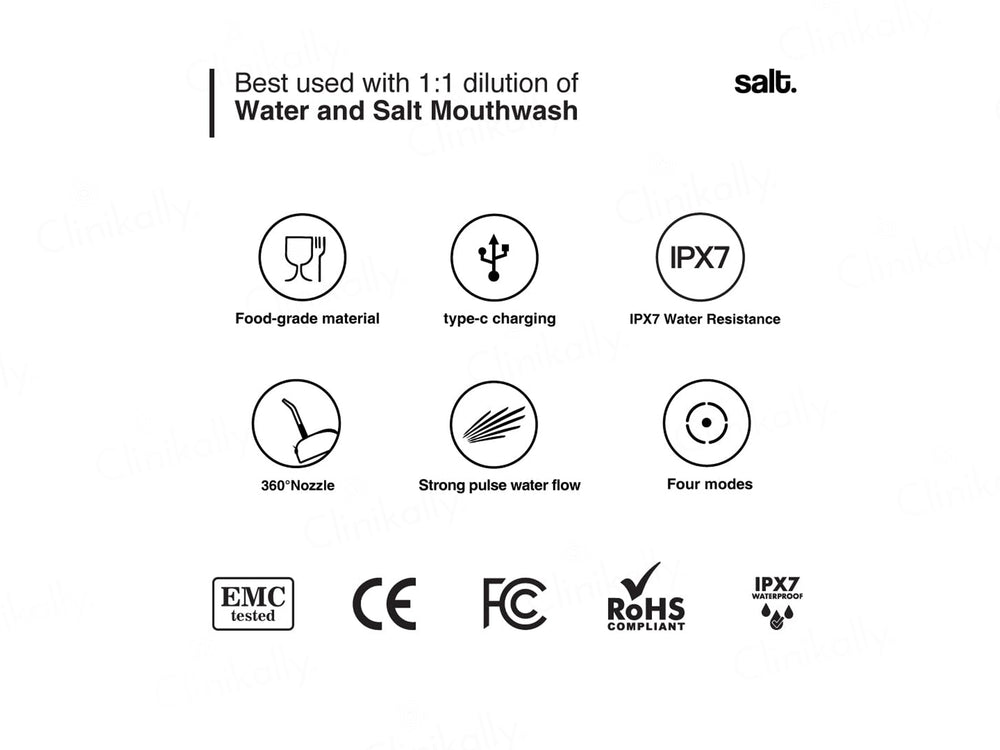 Salt. Wave Water Flosser - White