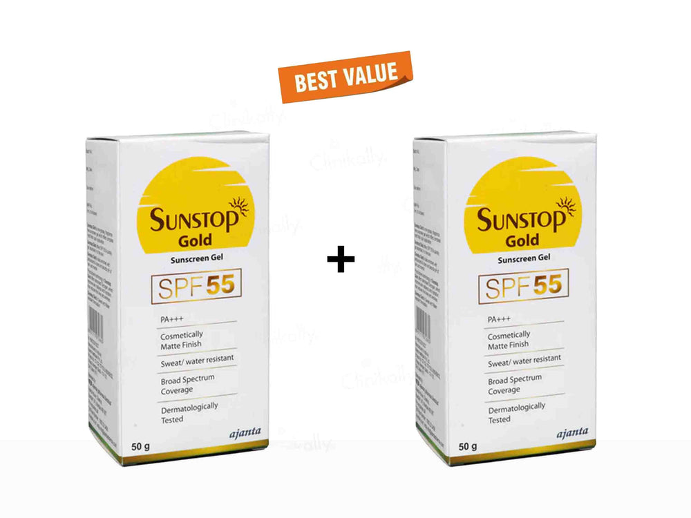 Sunstop Gold Sunscreen Gel SPF 55 PA+++