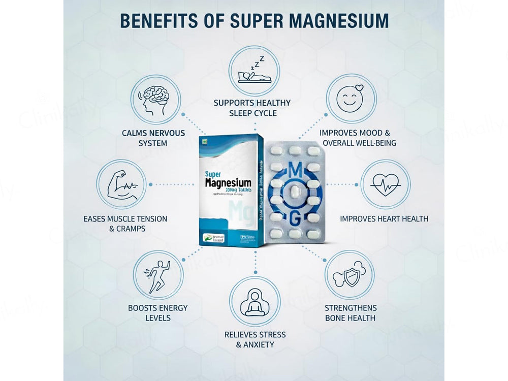 Super Magnesium 200mg Tablet