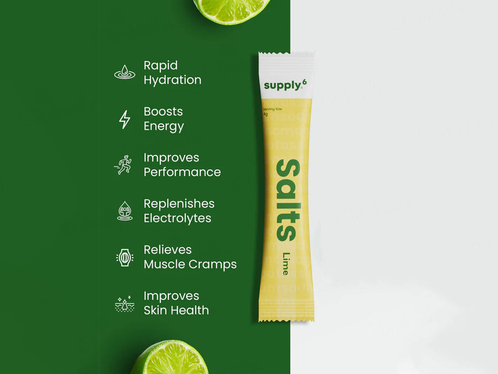 Supply6 Salts Electrolyte Mix Health Supplement Powder For Adults