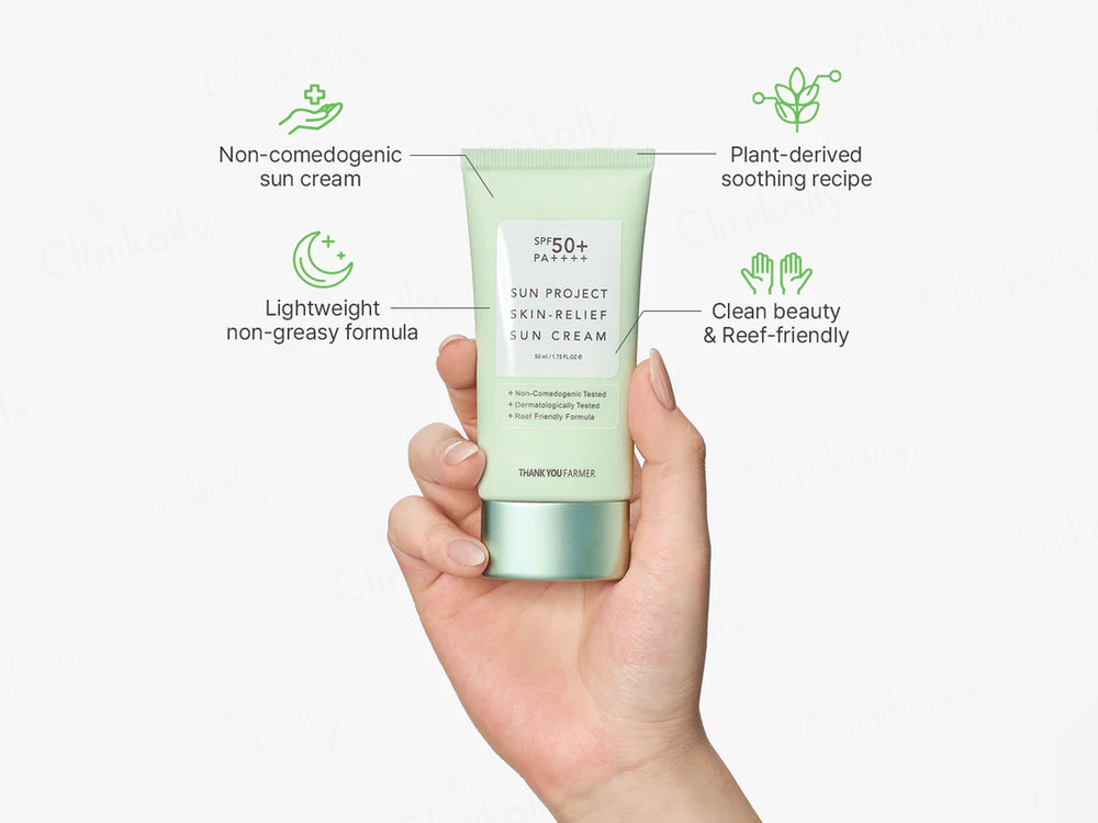 Thank You Farmer Sun Project Skin-Relief Sun Cream Sunscreen SPF 50+ PA++++
