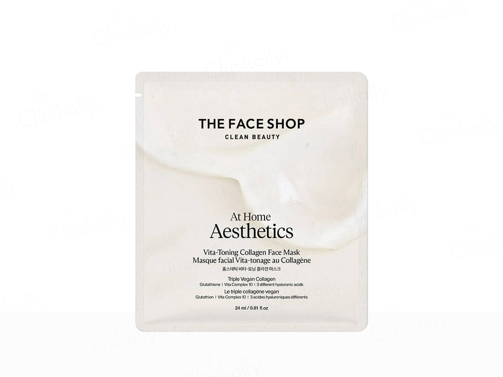 The Face Shop At Home Aesthetics Vita-Toning Vegan Collagen Face Sheet Mask
