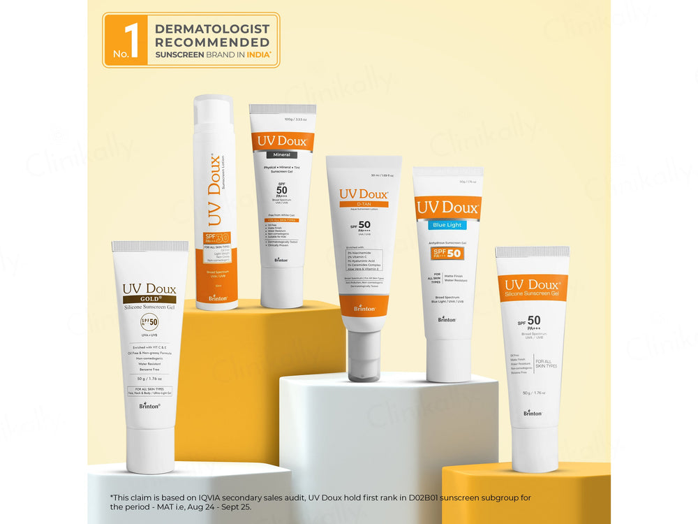 UV Doux Silicone Sunscreen Gel SPF 50 PA+++