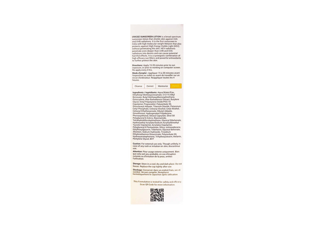 Uvicoz HEV Sunscreen Lotion SPF 50+ PA++++