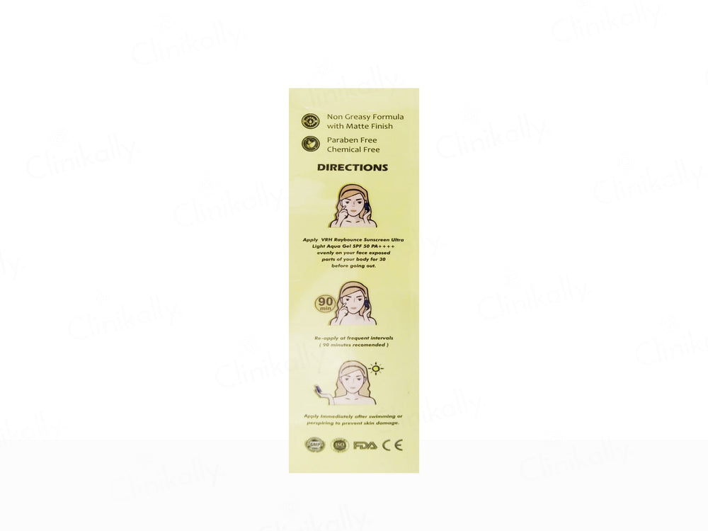VRH Raybounce 5 In 1 Ultra Light Aqua Gel Sunscreen SPF 50 PA++++