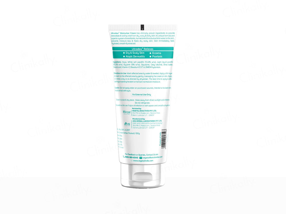 Vegetal Ultradew Advanced Moisturiser Cream For Very Dry & Itchy Skin